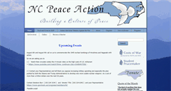 Desktop Screenshot of ncpeaceaction.org